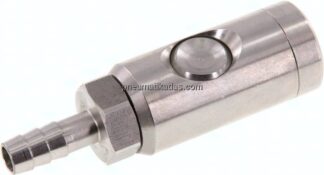 Sicherheits-Druckknopfkupplung (NW7,2), 9 (3/8")mm Schl., Edelstahl