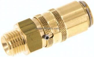 Temperierkupplungsdose 9mm Zapfen,G 1/4"(AG), Messing