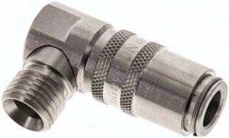 90°-Temperierkupplungsdose 9mm Zapfen,M 14x1,5(AG)