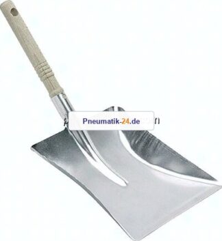 Industrie-Kehrschaufeln, Holzgriff, Metall, feuerverzinkt, 22 cm