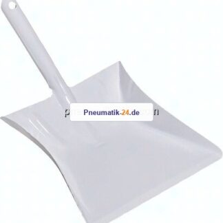 Industrie-Kehrschaufeln, Düllgriff, Metall, weiß pulverbeschichtet, 22 cm