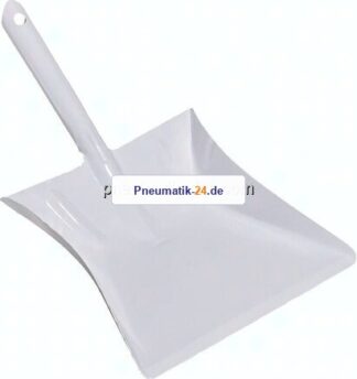 Industrie-Kehrschaufeln, Düllgriff, Metall, weiß pulverbeschichtet, 22 cm