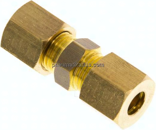 Gerade Klemmringverschraubung 6 (M10x1)mm, Messing