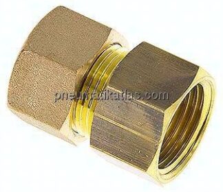Aufschraub-Klemmringverschraubung G 1/2"-14 (M20x1,5)mm, Messing