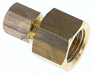 Aufschraub-Klemmringverschraubung G 1/4"-4 (M8x1)mm, Messing