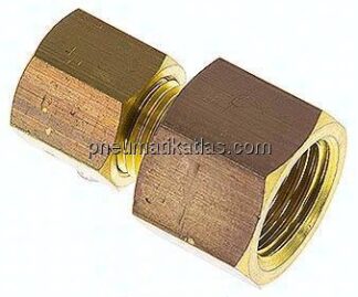 Aufschraub-Klemmringverschraubung G 1/4"-6 (M10x1)mm, Messing