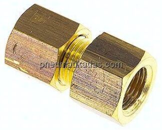 Aufschraub-Klemmringverschraubung G 1/8"-6 (M10x1)mm, Messing