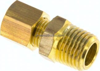 Gerade Klemmringverschraubung R 1/4"-6 (M10x1)mm, Messing