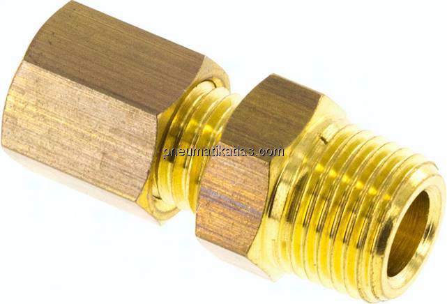 Gerade Klemmringverschraubung R 1/8"-4 (M8x1)mm, Messing