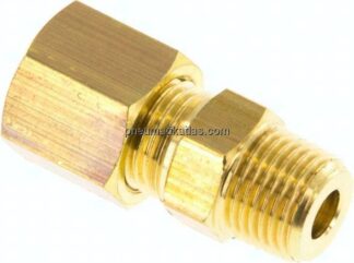 Gerade Klemmringverschraubung R 1/8"-6 (M10x1)mm, Messing