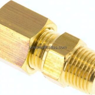 Gerade Klemmringverschraubung R 1/8"-6 (M10x1)mm, Messing