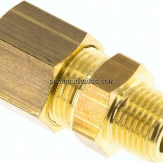 Gerade Klemmringverschraubung R 1/8"-8 (M12x1)mm, Messing