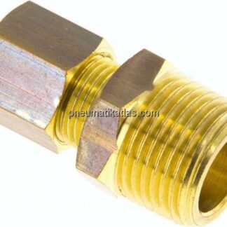 Gerade Klemmringverschraubung R 3/8"-8 (M12x1)mm, Messing