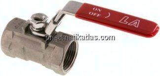 1-teiliger Edelstahl-Kugelhahn, NPT 1", 0 - 63bar