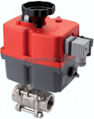 Elektr. Edelstahl-Kugelhahn, G 1/4", 24 bis 240 V (AC/DC)