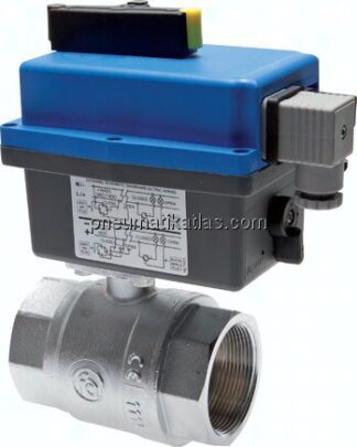 Elektr. Messing-Kugelhahn, G 1/4", 85 - 240 V (AC/DC) (Sanitär)