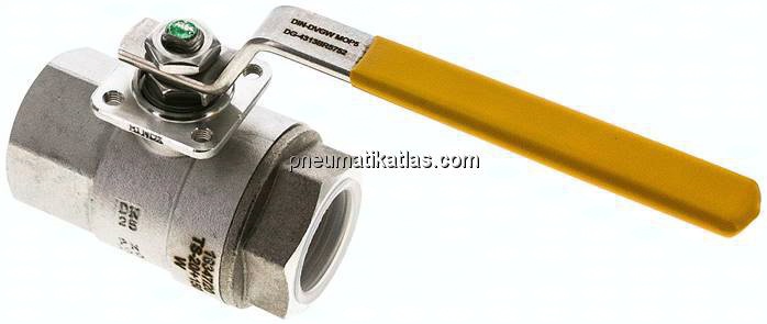 Edelstahl-Kugelhahn, Rp 1", -0,9 bis 20bar, für Sauerstoff (Industrie)