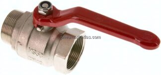 Messing-Kugelhahn, Eco-Line, R 1-1/2" / Rp 1-1/2", 0 - 25bar