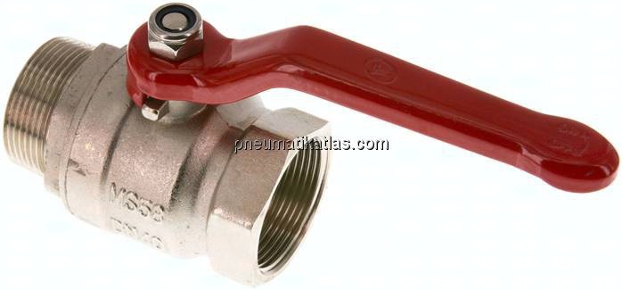 Messing-Kugelhahn, Eco-Line, R 1-1/2" / Rp 1-1/2", 0 - 25bar