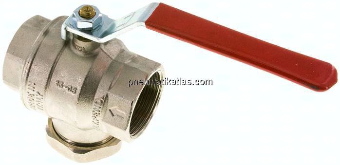 Messing-Kugelhahn mit Schmutzfänger, G 1-1/2"