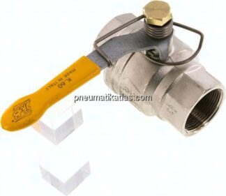 Messing-Kugelhahn, G 1-1/2", -0,98 bis 40bar, federschließend