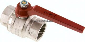 Messing-Kugelhahn, Rp 1-1/2", -0,9 bis 64 bar, silikonfrei gefertigt