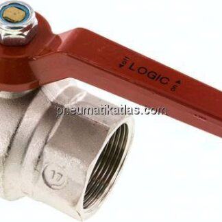 Messing-Kugelhahn, Rp 1-1/2", -0,9 bis 64 bar, silikonfrei gefertigt