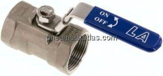 1-teiliger Edelstahl-Kugelhahn, G 1-1/4", 0 - 63bar