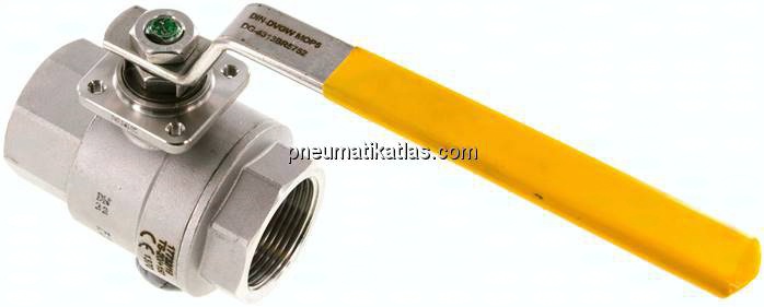 Edelstahl-Kugelhahn, DVGW, Rp 1-1/4", -0,9 bis 64bar