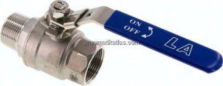 Edelstahl-Kugelhahn, leicht, R 1-1/4" / Rp 1-1/4", 0 - 63bar