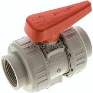 Kugelhahn, PP-H / FKM, Rp 1-1/4" (Industrieausführung)