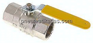Messing-Kugelhahn, Rp 1-1/4", 0 - 10bar, für Sauerstoff (Industrie)