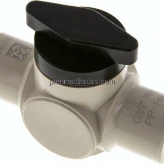Kugelhahn, Polypropylen, G 1/2", PN 10