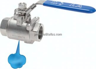 Edelstahl-Kugelhahn m. Entlüftungsbohrung G 1-1/2", PN 16