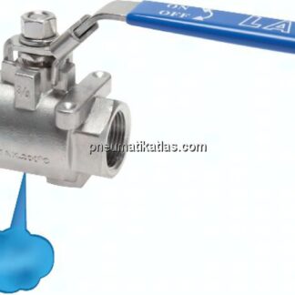 Edelstahl-Kugelhahn m. Entlüftungsbohrung G 1-1/2", PN 16