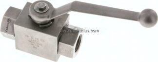 Hochdruck-Kugelhahn, Edelstahl, G 1/2", -0,999 bis 500bar