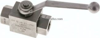 Hochdruck-Kugelhahn, Edelstahl, G 1/2", -0,999 bis 500bar