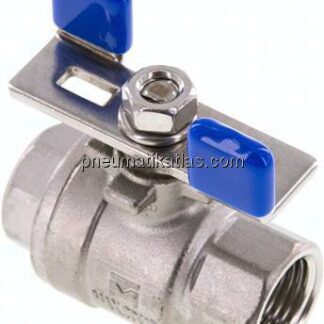 Edelstahl-Kugelhahn, leicht, G 1/2", 0 - 63bar