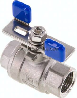Edelstahl-Kugelhahn, leicht, G 1/2", 0 - 63bar