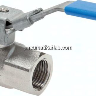 Messing-Kugelhahn, abschließbar, Rp 2", -0,98 bis 40 bar