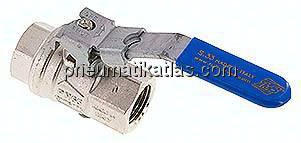 Messing-Kugelhahn, abschließbar, Rp 1/2", -0,98 bis 65 bar