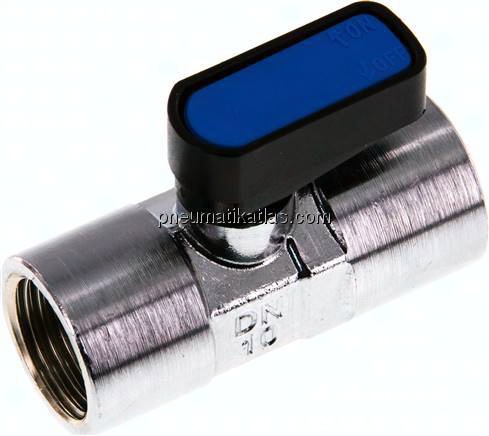 Messing-Minikugelhahn Rp 1/2"-Rp 1/2" (IG), PN 20