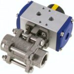 Pneumat. Edelstahl-Kugelhahn, G 1/2", doppeltwirkend