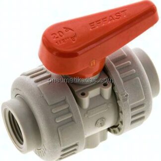 Kugelhahn, PP-H / FKM, Rp 1/2" (Industrieausführung)