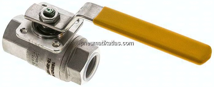 Edelstahl-Kugelhahn, Rp 1/2", -0,9 bis 20bar, für Sauerstoff (Industrie)