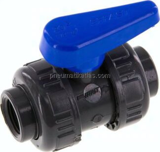 Kugelhahn, PVC-U / EPDM, Rp 1/2" (Wasserausführung)