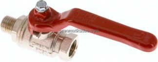 Messing-Kugelhahn, kurz, G 1/4" (AG/IG), -0,9 bis 50bar