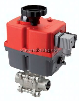 Elektr. Edelstahl-Kugelhahn, 13,5mm, 24 bis 240 V (AC/DC)