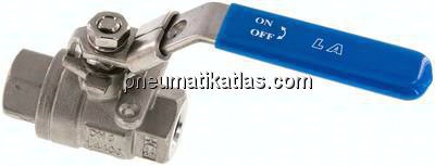 Edelstahl-Kugelhahn, G 1/4", 0 - 130bar