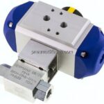 Pneumat. Hochdruck-Kugelhahn, doppeltwirkend, G 1/4", Stahl verzinkt